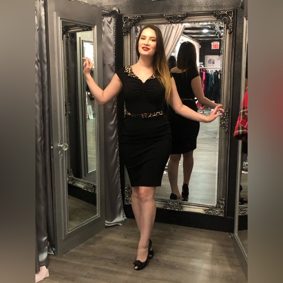 Hell Bunny Feline Pencil Dress - Picture 8 of 12